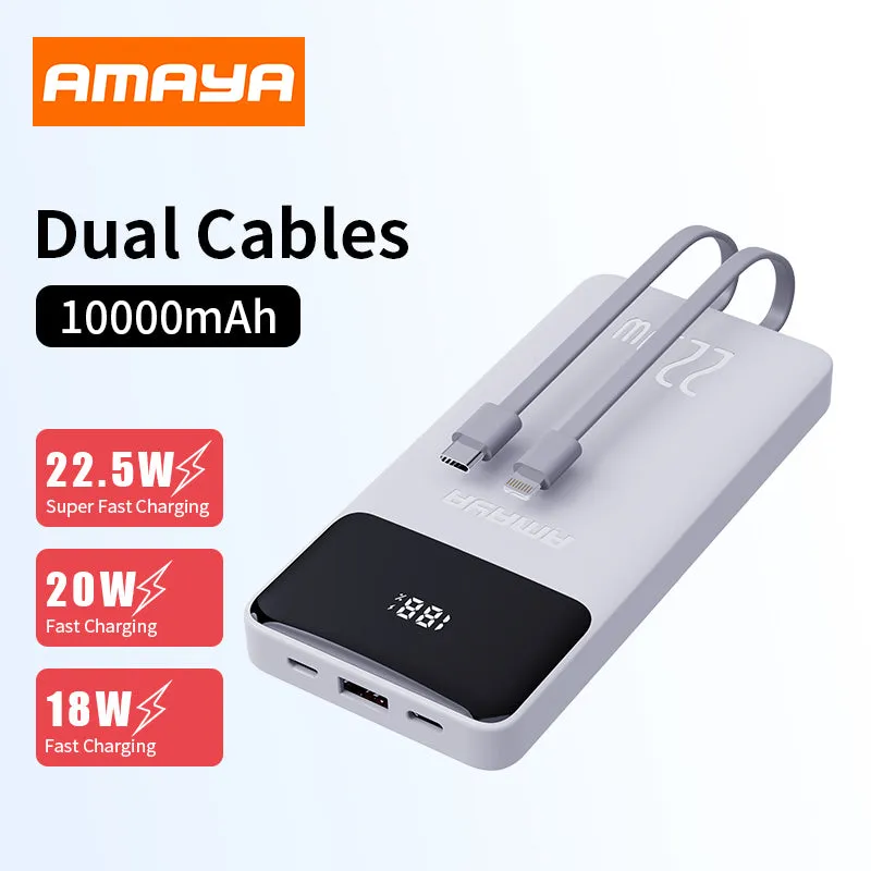 Amaya APW 12 Power Bank 10000mAh 22 5W Super Fast Charging With 2 Lines 
