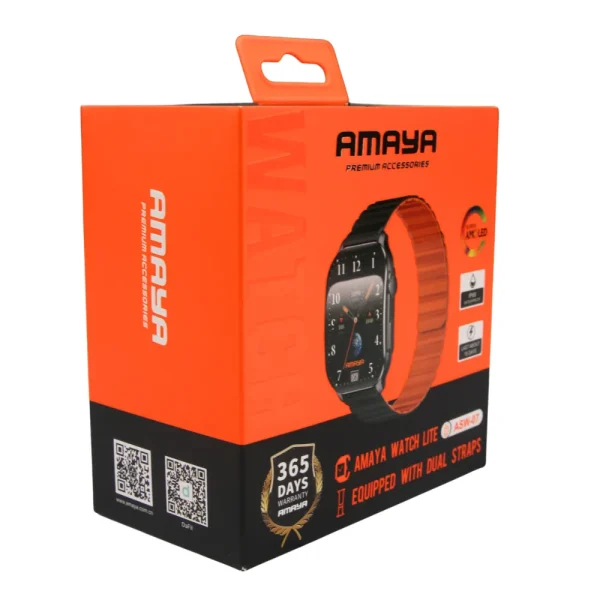 ASW-07 Black Smartwatch with Magnetic Strap