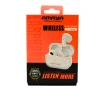 White zinc alloy case MINI semi-in-ear TWS headphones