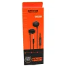Black 3.5-port metal headphones with cable