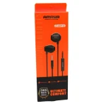 Black 3.5-port metal headphones with cable