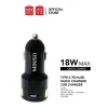 18W USB Quick Car Charger Portable Car Charger - Black