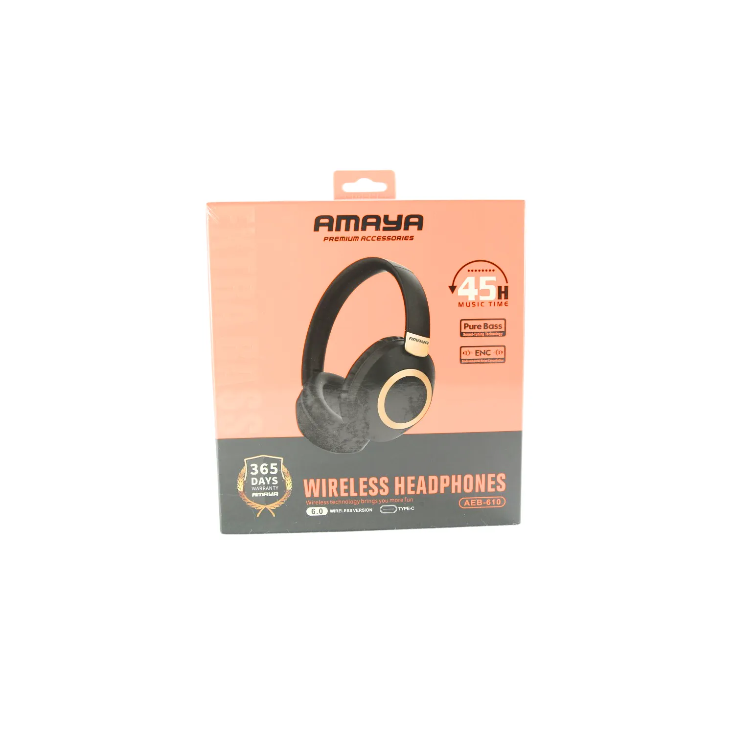 Black headphones with a large headband