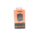 U111U UK Plug Black 18W Single USB Charger with Type-C Cable
