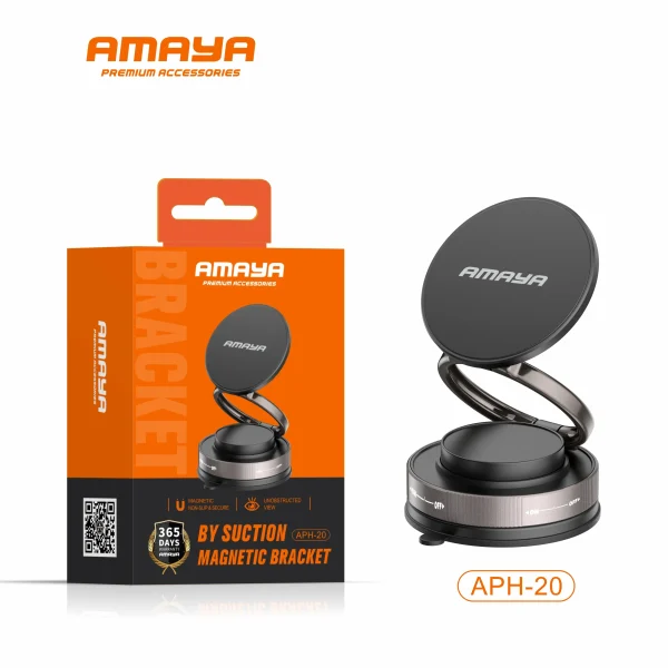 Black magnetic car phone holder