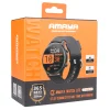 ASW-05-Black Black smart watch with diamond buckle